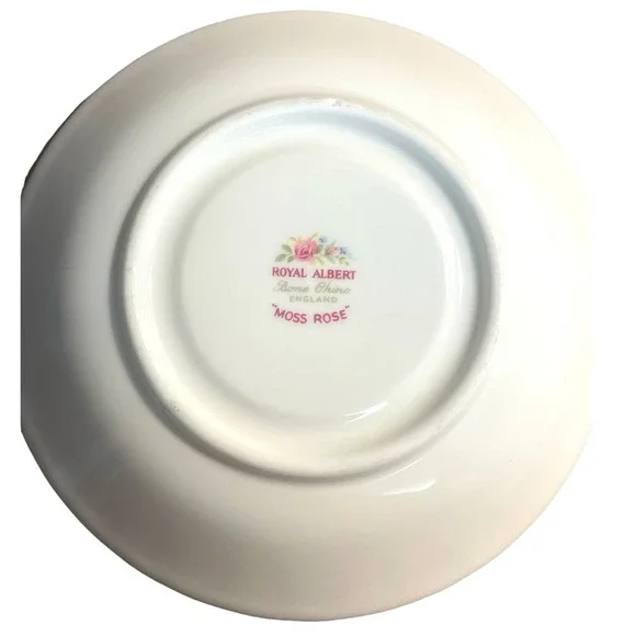 VINTAGE ROYAL ALBERT TEACUP AND SAUCER - MOSS ROSE - Picture 7 of 9